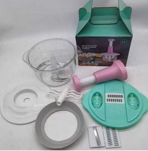 Multi-Function Manual Food Chopper and Vegetable Cutter Set